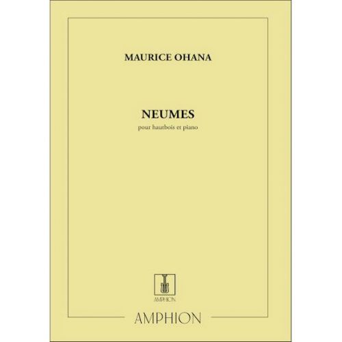 OHANA - NEUMES - HAUTBOIS ET PIANO