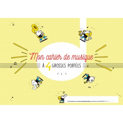 Cahier De Musique 4 Grosses Portées (enfants)