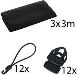 Deco Curtain BK 3x3m Bundle Noir