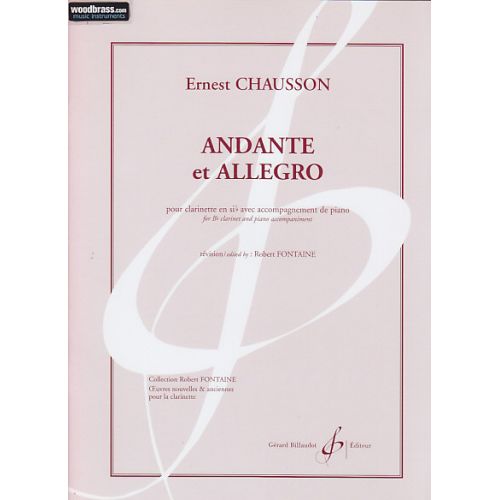Chausson Ernest - Andante et Allegro (clarinette Sib / Piano)