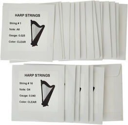 Strings Set Pillar Harp 22