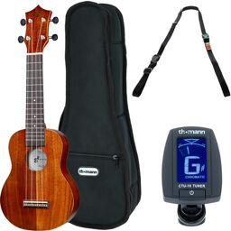 Kahuna Koa Soprano Ukul Set Naturel semi