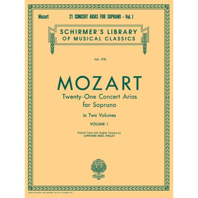 21 Concert Arias for Soprano - Volume I