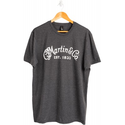 Tee-Shirt Hethrdcharcoal Whtscriptlogo S