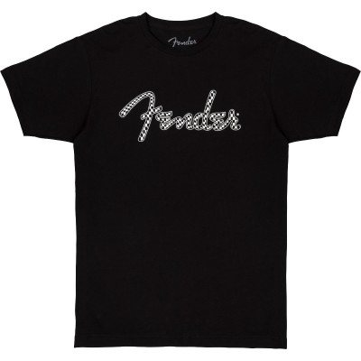 Spaghetti Wavy Checker Logo Tee Black S