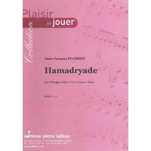 Flament Jean-Jacques - Hamadryade - Trompette Sib Ou Ut, Ou Cornet Et Piano