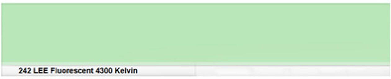Filter Roll 242 Fluo. 4300K
