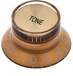 Parts Guitar Tone Knob GD Or avec indications dorées