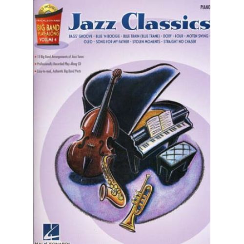 Big Band Play Along Vol.4 Jazz Classics + CD - Piano