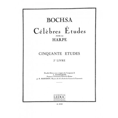 BOCHSA CH. - 50 ETUDES OP. 34 VOL. 2 - HARPE