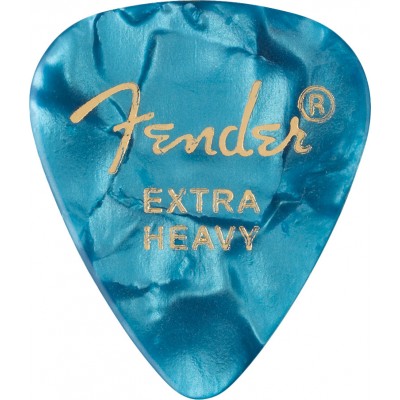 351 Shape Premium Picks, Extra Heavy, Ocean Turquoise, 12 Pack