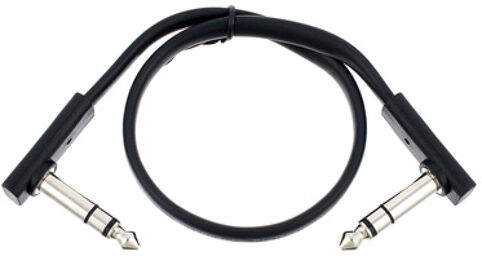 Flat TRS Cable 30 cm BK Noir