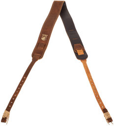 Stitch. Leather Banjo Strap BR Marron