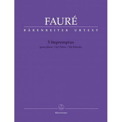 Faure Gabriel - 5 Impromptus - Piano