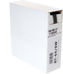 Shrinktube Box 6,4mm black Noir