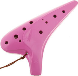12H Ocarina C3 pink Rose