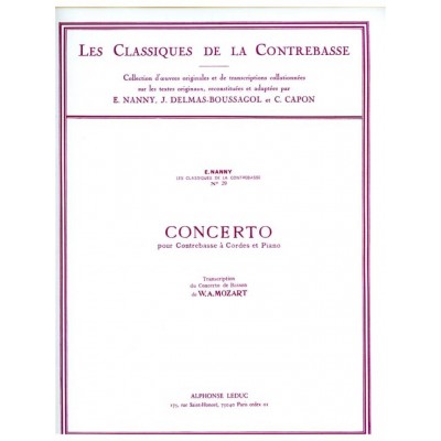 Moz - Concerto For Bassoon, Transcribed For Double Bass