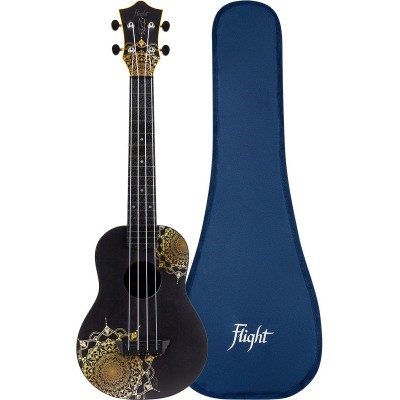 TUC40 Travel Concert Ukulele - Gold Mandala - Version anglaise