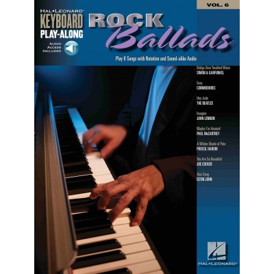 Keyboard Play Along Vol.6 - Rock Ballads + Audio En Ligne