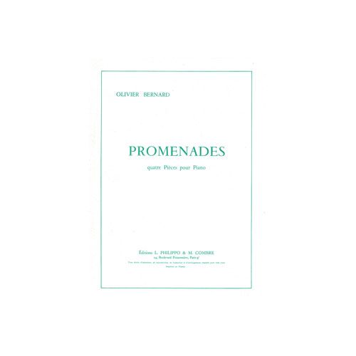 Bernard - Promenades (4 Pièces) - Piano