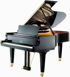 214 Concert Grand Piano Black polished