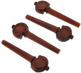 Violin Pegs Alard Boxwood brun rougeâtre