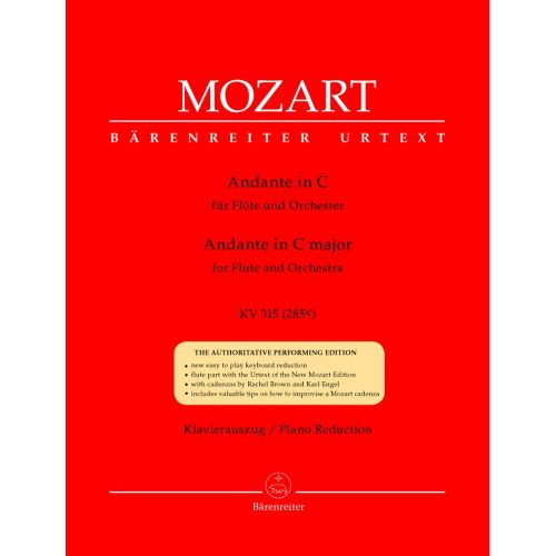 Moz W.A. - Ande En Do Majeur Kv 315 (285E) - Flute, Piano