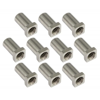 SN-SQ-15S - Cheminée 15mm Tête Carrée - Acier (X10)