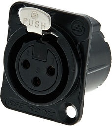 MK3F2C-BG 3pin XLR black
