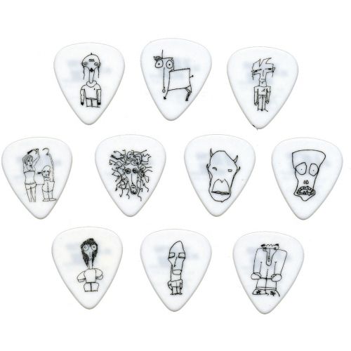 Joe Satriani Guitar Picks White 10 Pack Heavy