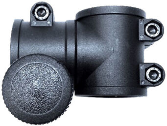 T-Fitting w.Handwheel two-part