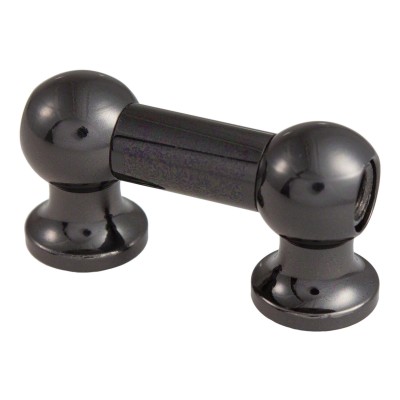 TL12D25-Bk Coquille Tube 25mm Noir Double Tirant (X1)