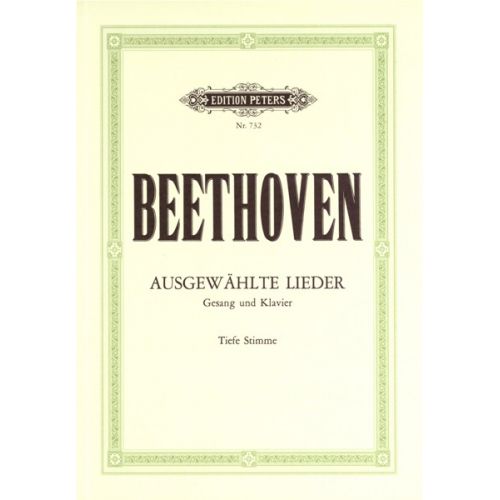 BEETHOVEN LUDWIG VAN - 30 SELECTED SONG - VOICE AND PIANO (PAR 10 MINIMUM)