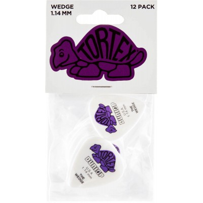 424P114 Tortex Wedge Player's Pack de 12 1,14Mm