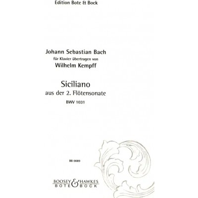 Bach J.S. - Siciliano BWV 1031 - Piano