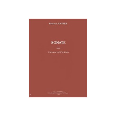 Lantier - Sonate - Clarinette Sib et Piano