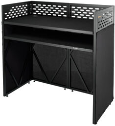 DJ Table ALU Black Shelf