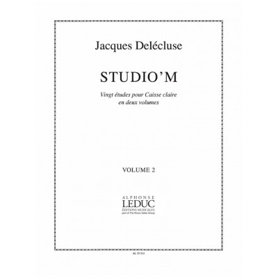 Delecluse Jacques - Studio'm Vol.2 - 20 Etudes Pour Caisse Claire