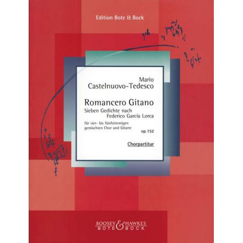 CASTELNUOVO-tedesco Mario - Romancero Gitano Op. 152 - Mixed Choir And Guitar