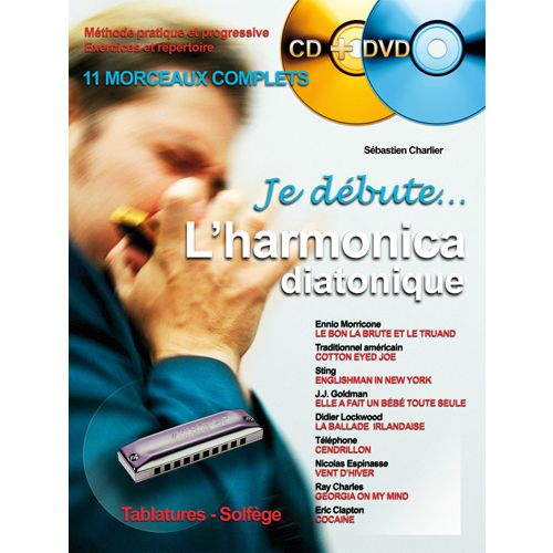 Charlier S. - Je Debute L'harmonica CD + DVD