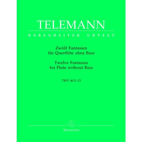 Telemann G.P. - Zwolf Fantasien Fur Querflote Ohne Bass TWV 40:1-12 - Flute
