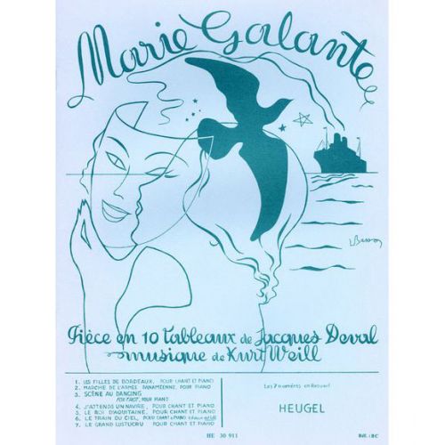 Kurt Weill - Marie Gale - Ch, Piano