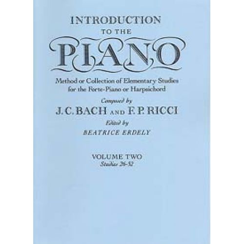 J.S./Ricci F.P. - Introduction To The Piano Vol 2, Studies 26-52