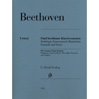 Beethoven L.V. - Five Famous Piano Sonatas