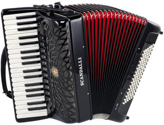 Air I Musette Noir avec soufflet rouge