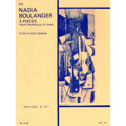Boulanger N. - 3 Pieces (N03 Ut Diese Mineur) - Violoncelle et Piano