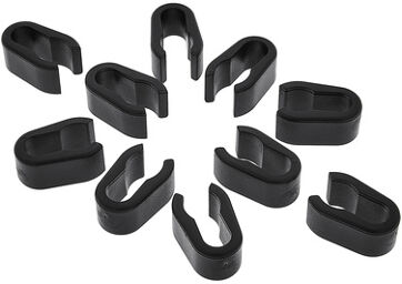Cable Holder 15mm 10x noir