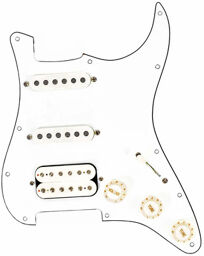 58 Quiet Coil HSS Pickguard WH White