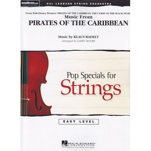 MUSIC FROM PIRATES OF THE CARIBBEAN - POP SPECIALS FOR STRINGS EASY LEVEL