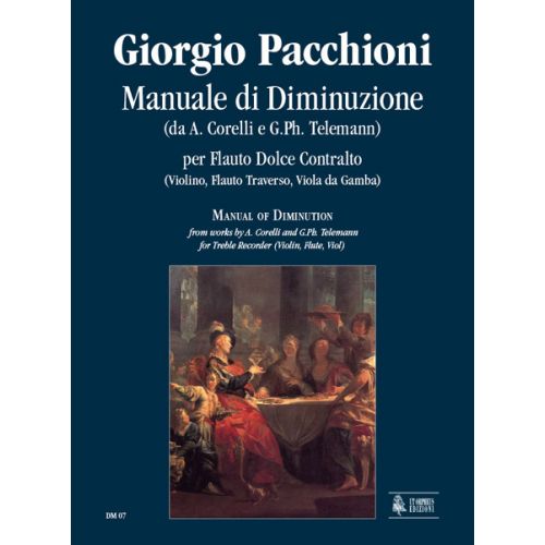 Pacchioni Giorgio - Manuale Di Diminuzione From Works By A. Corelli And G. PH. Telemann